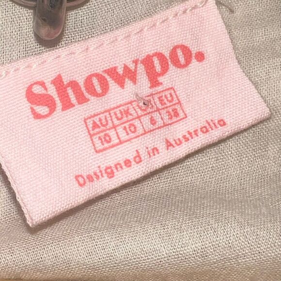 Showpo Cream Bahama Baby Mini Ruffled Dress Size 6 EUC romantic feminine - Picture 8 of 9